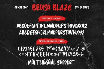 Brush Blaze font