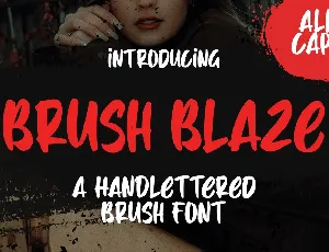 Brush Blaze font