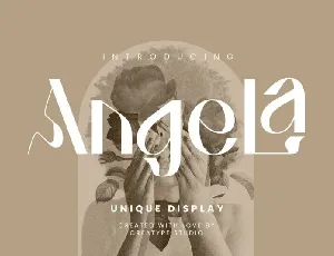 Angela Sans Serif Typeface font