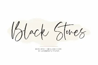 Black Stones font