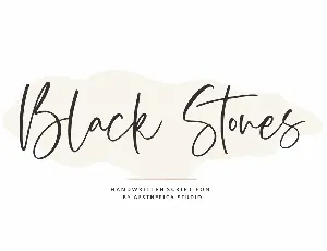 Black Stones font