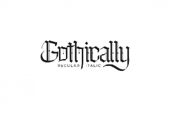 Gothically font