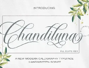 Chandiluna Calligraphy font