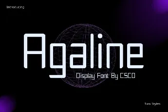 Agaline font