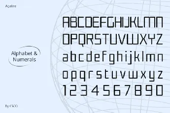 Agaline font