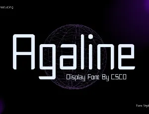 Agaline font