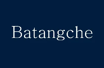 Batangche font