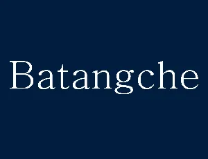 Batangche font