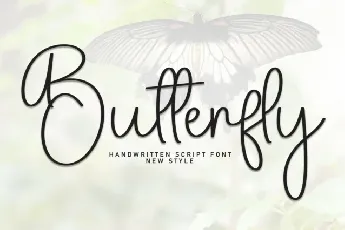 Butterfly Script font