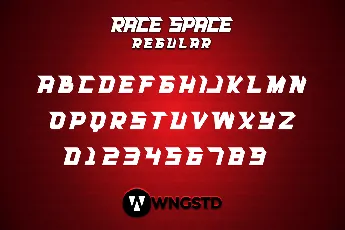 RACE SPACE font