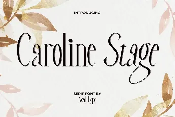 Caroline Stage Demo font