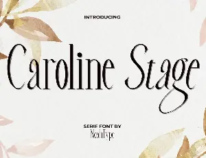 Caroline Stage Demo font