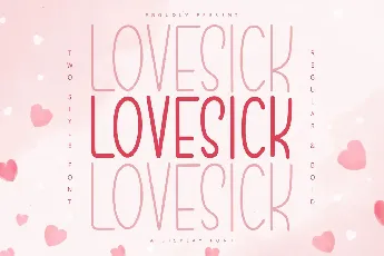 Lovesick font