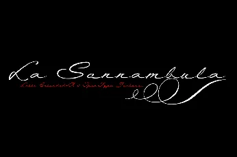 La Sonnambula font