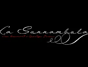 La Sonnambula font