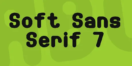 Soft Sans Serif 7 font