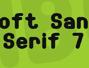 Soft Sans Serif 7 font