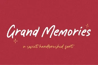 Grand Memories font