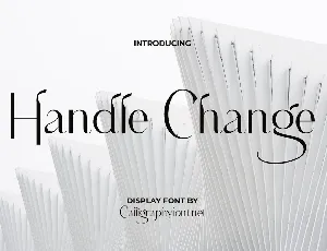 Handle Change font