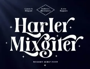 Harler Mixgiter Serif font