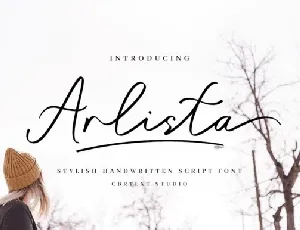 Arlista Handwritten font