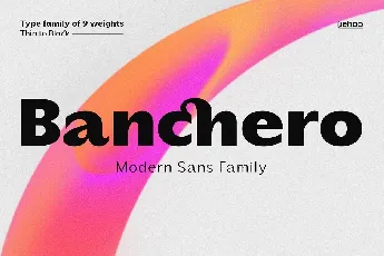 Banchero font