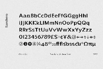 Banchero font