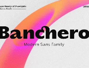 Banchero font