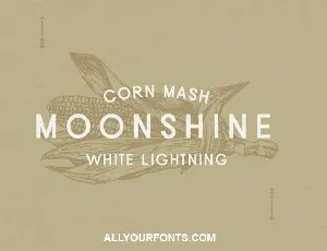 Moonshine font