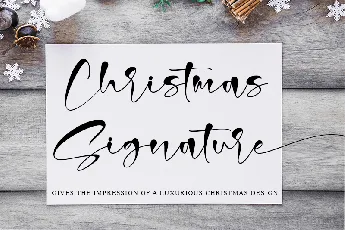 Christmas Signature font