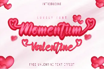 Momentum Valentine font