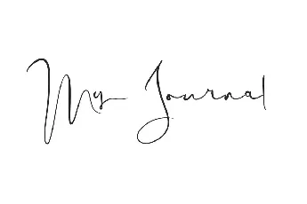 My Journal Demo font