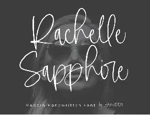Rachelle Sapphire font
