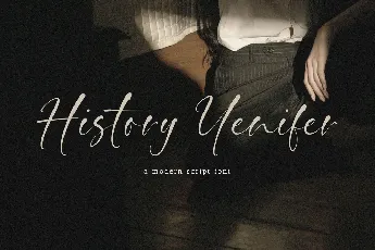 History Yenifer font