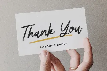 Awesome Brush font