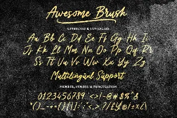 Awesome Brush font