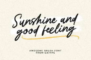 Awesome Brush font