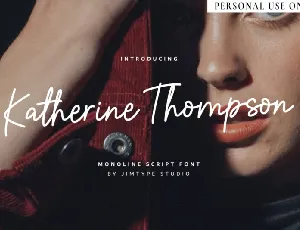 Katherine Thompson font