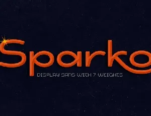 Sparko Family font