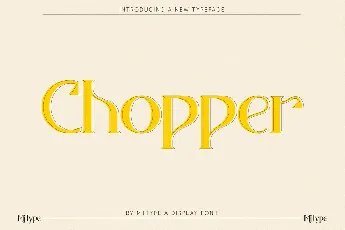 Chopper font