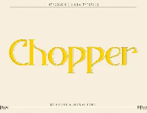Chopper font