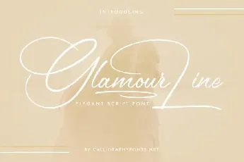 Glamour Line Calligraphy font