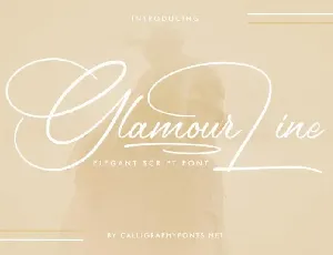 Glamour Line Calligraphy font