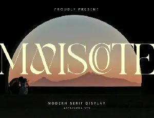 Maviscote font