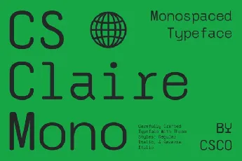 CS Claire Mono font