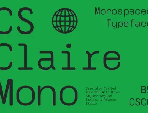 CS Claire Mono font