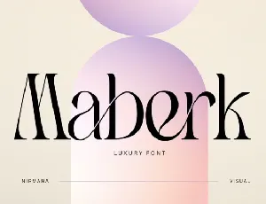 Maberk font