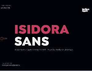 Isidora Sans font