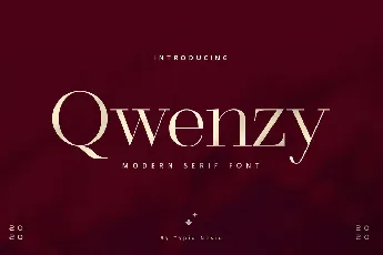 Qwenzy Modern Serif font