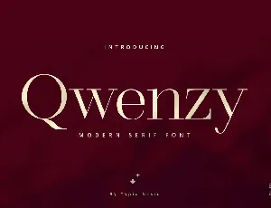 Qwenzy Modern Serif font